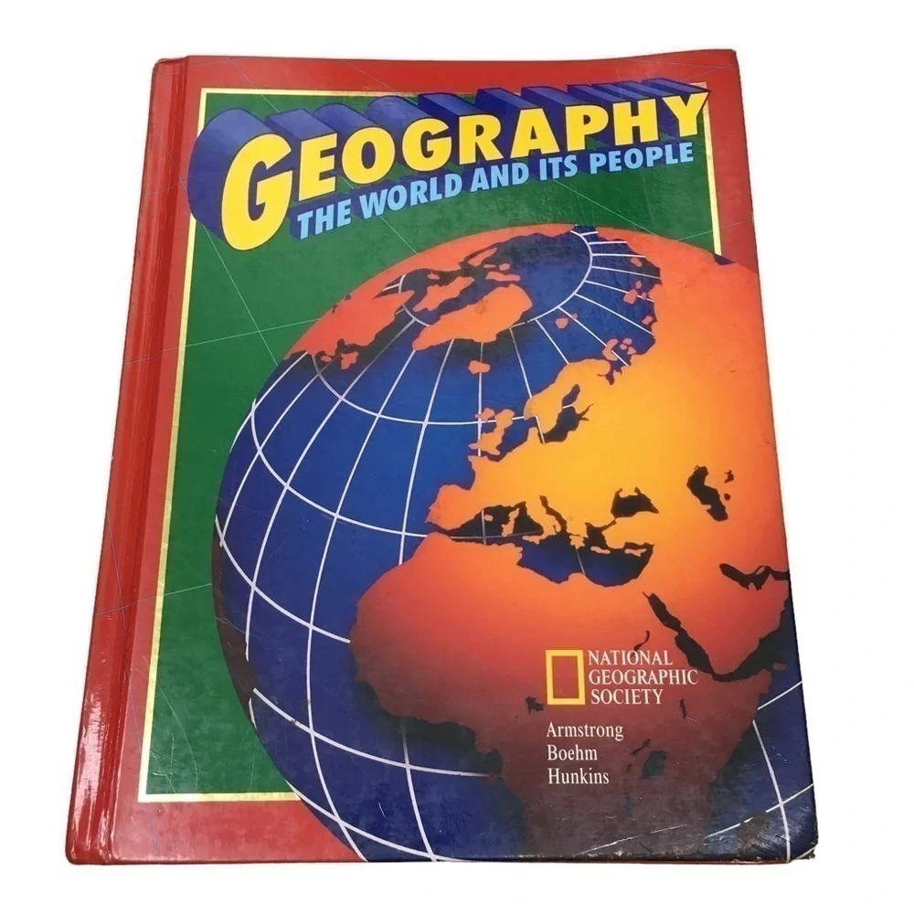 VINTAGE 1998 Geography Book The World and Its People National Geographic Society